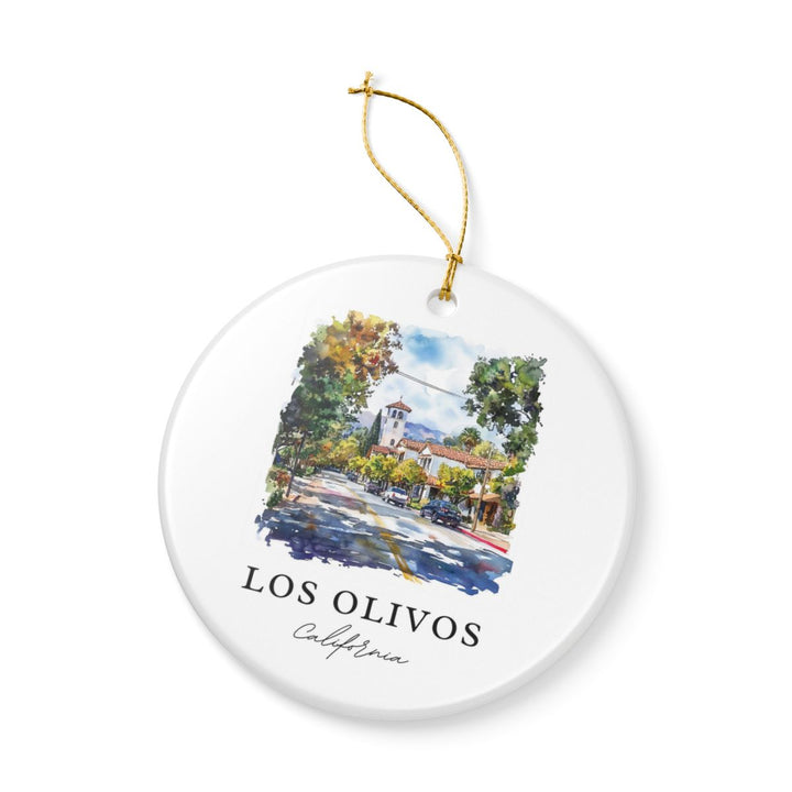 Los Olivos California USA Ornament: Unique Los Olivos Souvenir, Los Olivos California Xmas Decor, and Authentic Los Olivos Gift