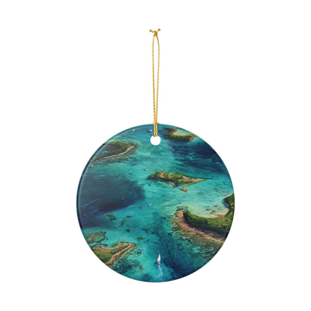 Los Roques Venezuela Ornament: Unique Los Roques Souvenir, Los Roques Venezuela Xmas Decor, and Authentic Los Roques Gift