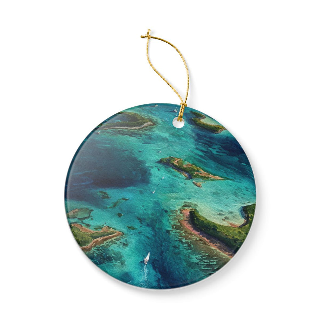 Los Roques Venezuela Ornament: Unique Los Roques Souvenir, Los Roques Venezuela Xmas Decor, and Authentic Los Roques Gift