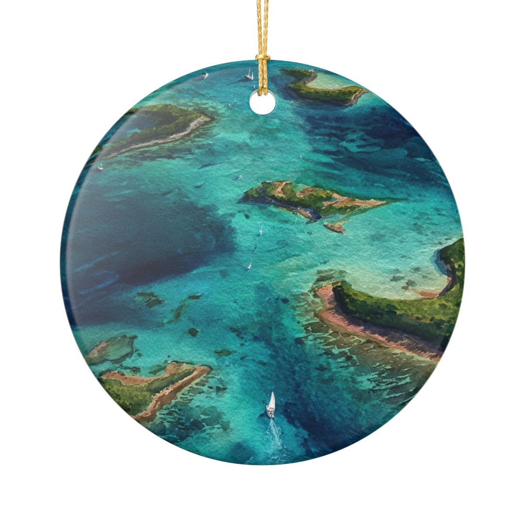 Los Roques Venezuela Ornament: Unique Los Roques Souvenir, Los Roques Venezuela Xmas Decor, and Authentic Los Roques Gift