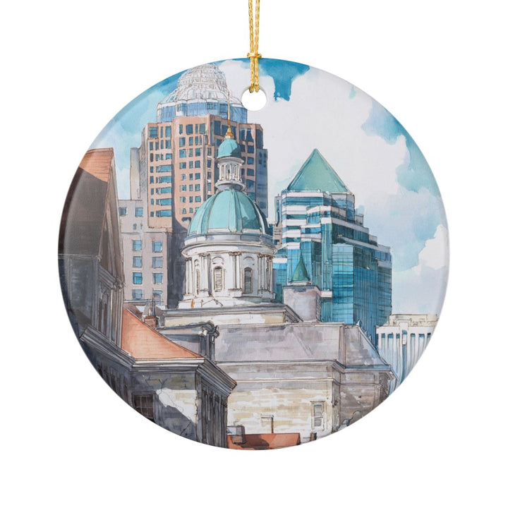 Louisville KY Ornament: Unique Louisville Souvenir, Louisville Kentucky Xmas Decor, and Authentic Louisville Gift