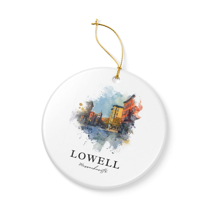 Lowell MA Ornament: Unique Lowell Souvenir, Lowell Massachusetts Xmas Decor, and Authentic Lowell Gift