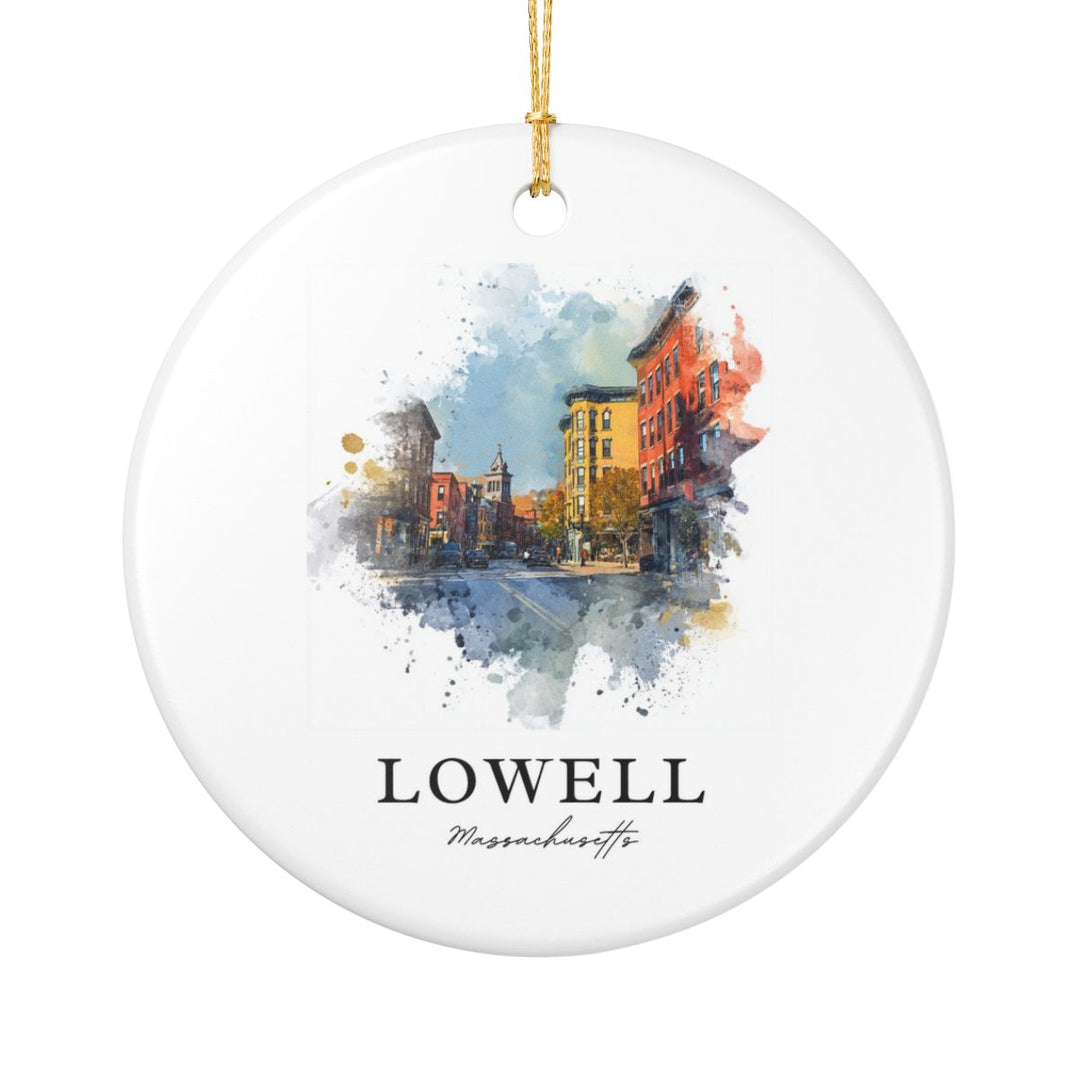 Lowell MA Ornament: Unique Lowell Souvenir, Lowell Massachusetts Xmas Decor, and Authentic Lowell Gift