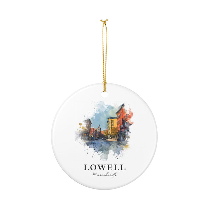 Lowell MA Ornament: Unique Lowell Souvenir, Lowell Massachusetts Xmas Decor, and Authentic Lowell Gift