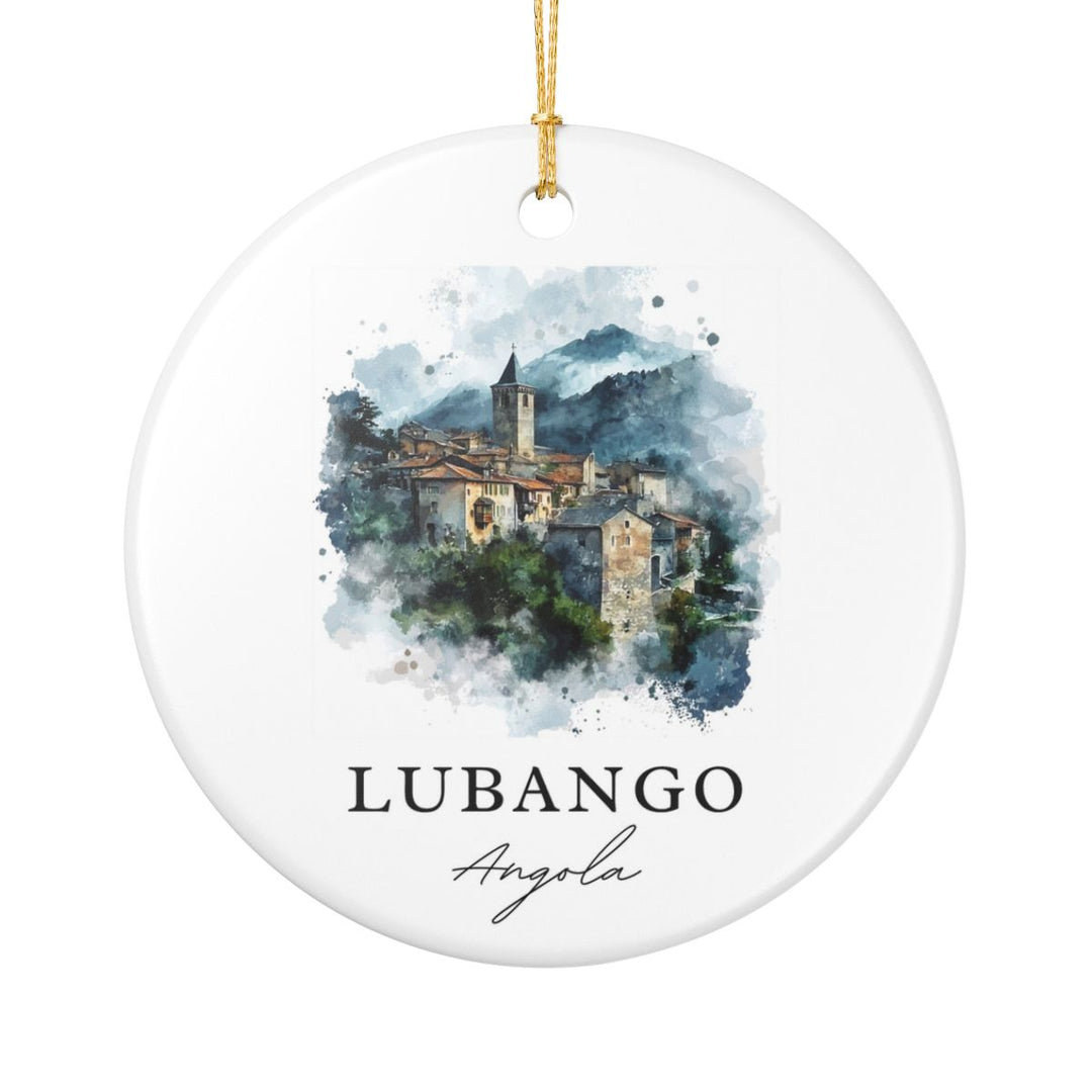 Lubango Angola Ornament: Unique Lubango Souvenir, Lubango Angola Xmas Decor, and Authentic Lubango Gift
