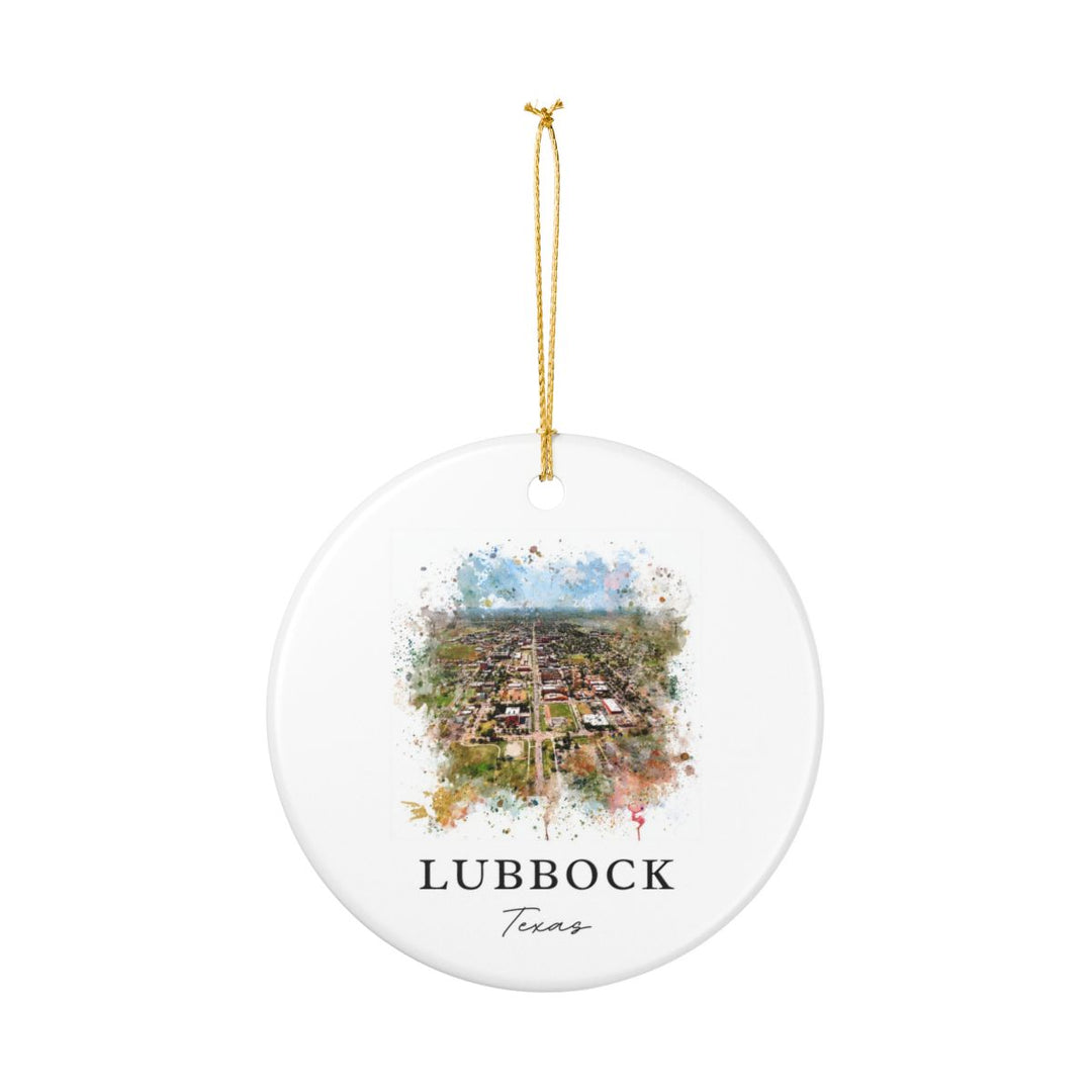 Lubbock Ornament: Unique Lubbock Souvenir, Lubbock Xmas Decor, and Authentic Lubbock Gift