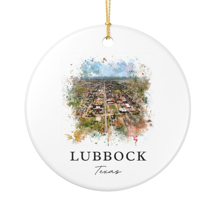 Lubbock Ornament: Unique Lubbock Souvenir, Lubbock Xmas Decor, and Authentic Lubbock Gift