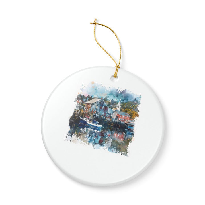 Lubec Maine Ornament: Unique Lubec Souvenir, Lubec Maine Xmas Decor, and Authentic Lubec Gift