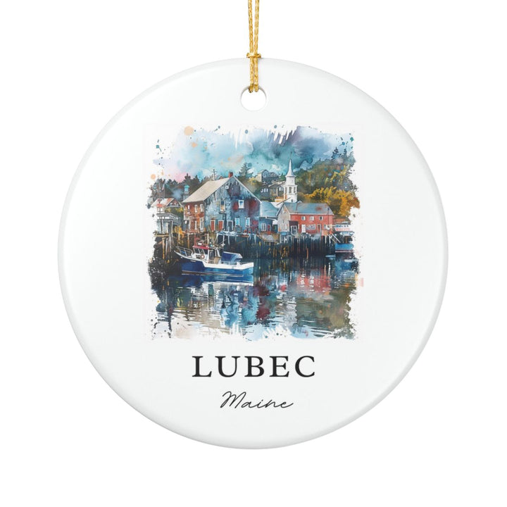 Lubec Maine Ornament | Christmas Travel Souvenir Gift