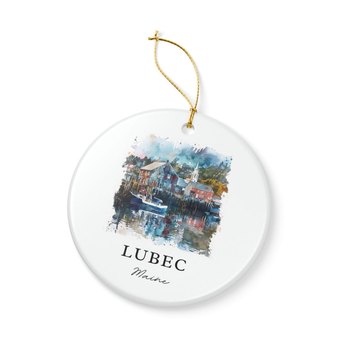 Lubec Maine Ornament | Christmas Travel Souvenir Gift