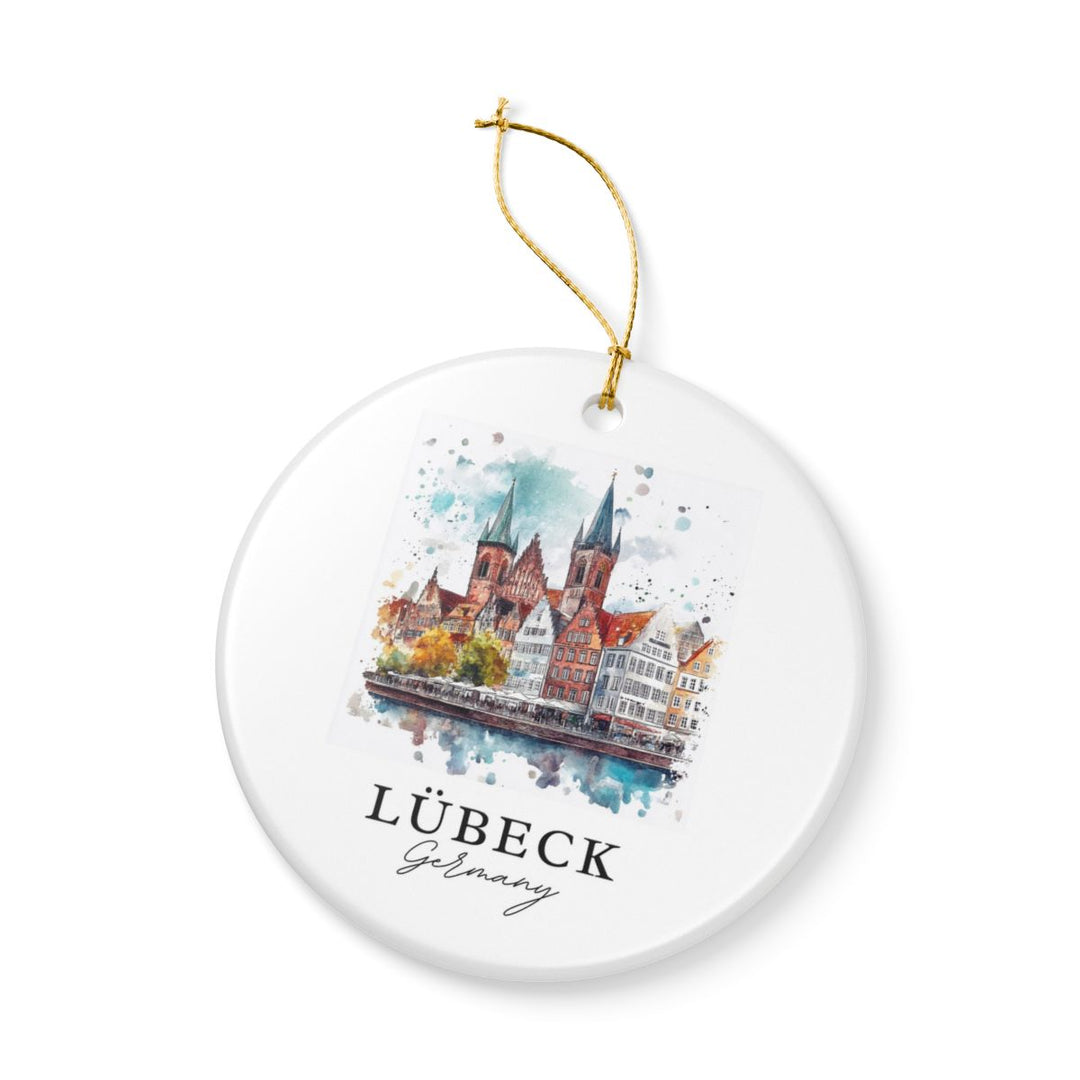 Lubeck Germany Ornament: Unique Lubeck Germany Souvenir, Lubeck Germany Xmas Decor, and Authentic Lubeck Germany Gift