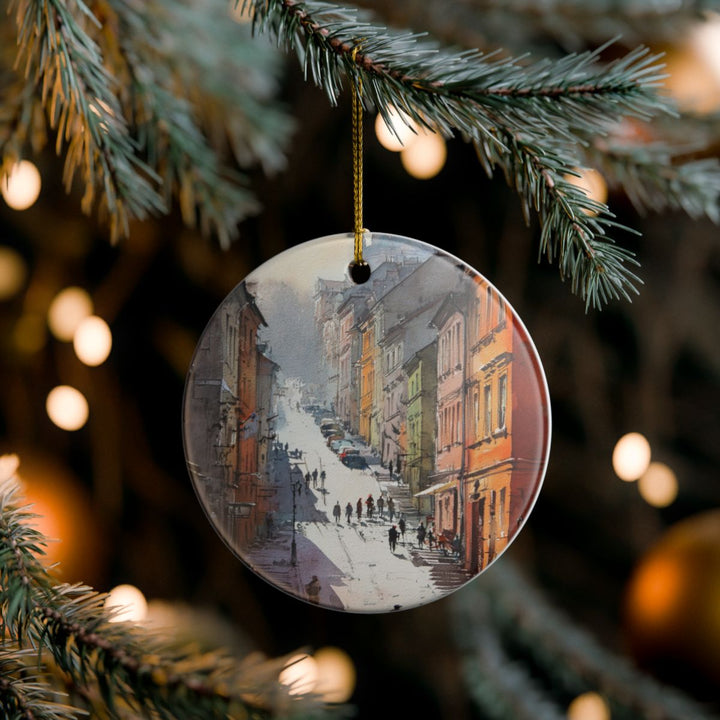 Lublin Poland Ornament: Unique Lublin Souvenir, Lublin Poland Xmas Decor, and Authentic Lublin Gift