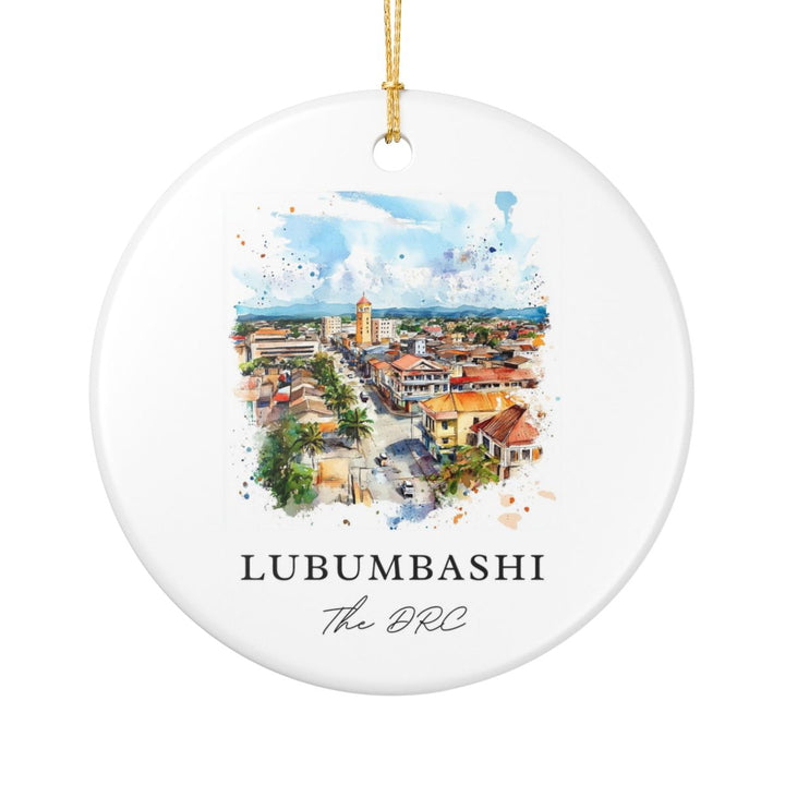 Lubumbashi the Drc Ornament: Unique Lubumbashi the Drc Souvenir, Lubumbashi the Drc Xmas Decor, and Authentic Lubumbashi the Drc Gift