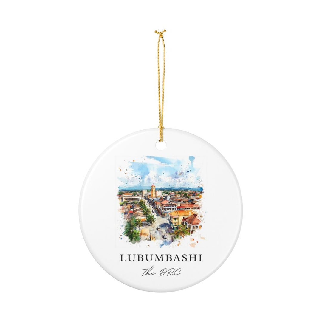 Lubumbashi the Drc Ornament: Unique Lubumbashi the Drc Souvenir, Lubumbashi the Drc Xmas Decor, and Authentic Lubumbashi the Drc Gift