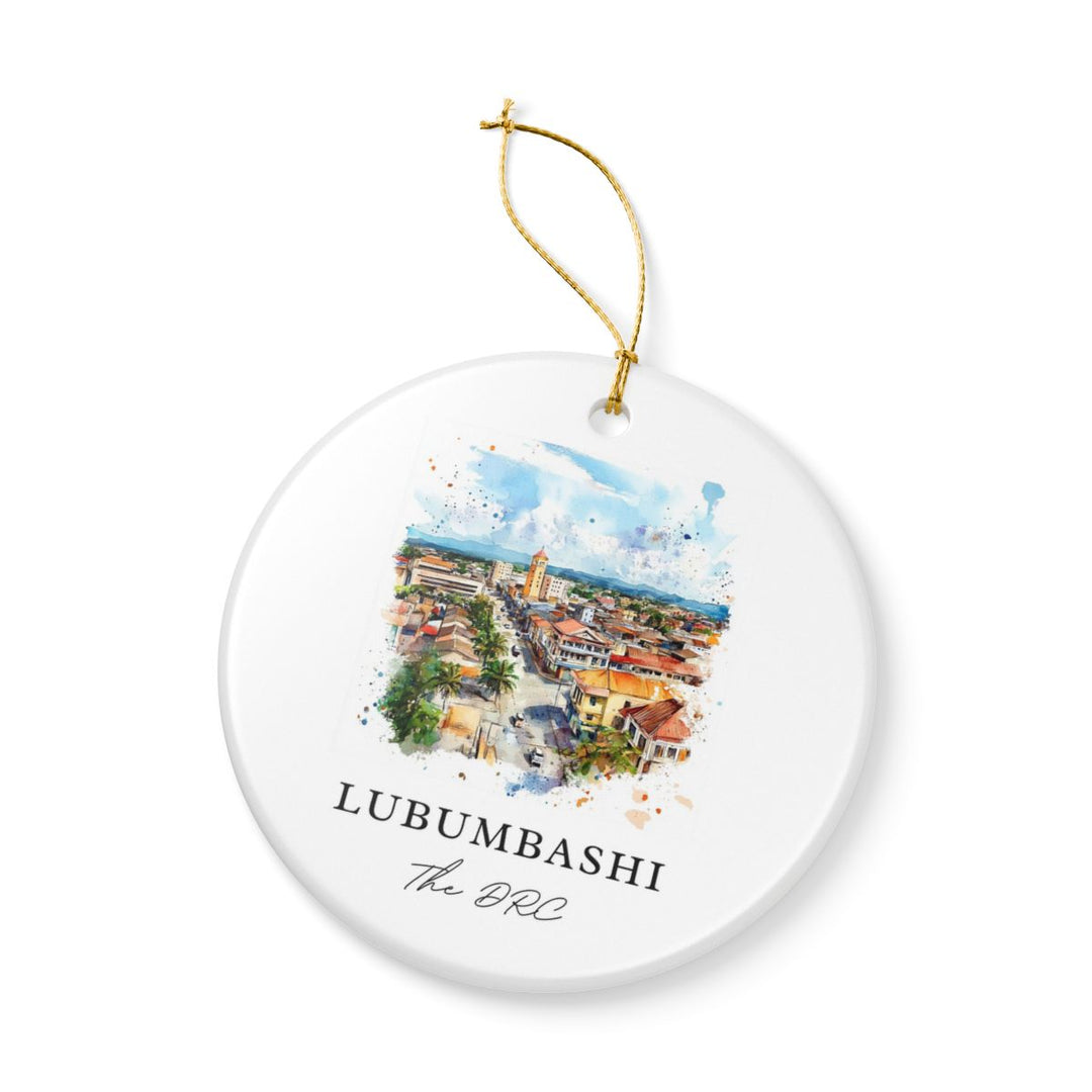 Lubumbashi the Drc Ornament: Unique Lubumbashi the Drc Souvenir, Lubumbashi the Drc Xmas Decor, and Authentic Lubumbashi the Drc Gift