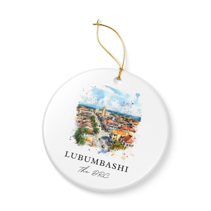 Lubumbashi the Drc Ornament: Unique Lubumbashi the Drc Souvenir, Lubumbashi the Drc Xmas Decor, and Authentic Lubumbashi the Drc Gift