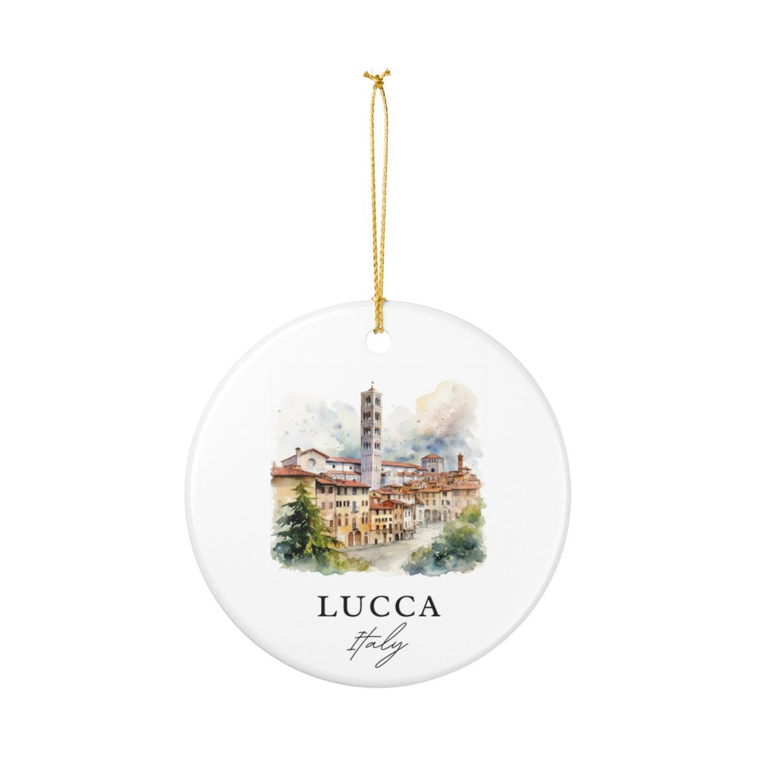 Lucca Italy Ornament: Unique Lucca Italy Souvenir, Lucca Italy Xmas Decor, and Authentic Lucca Italy Gift