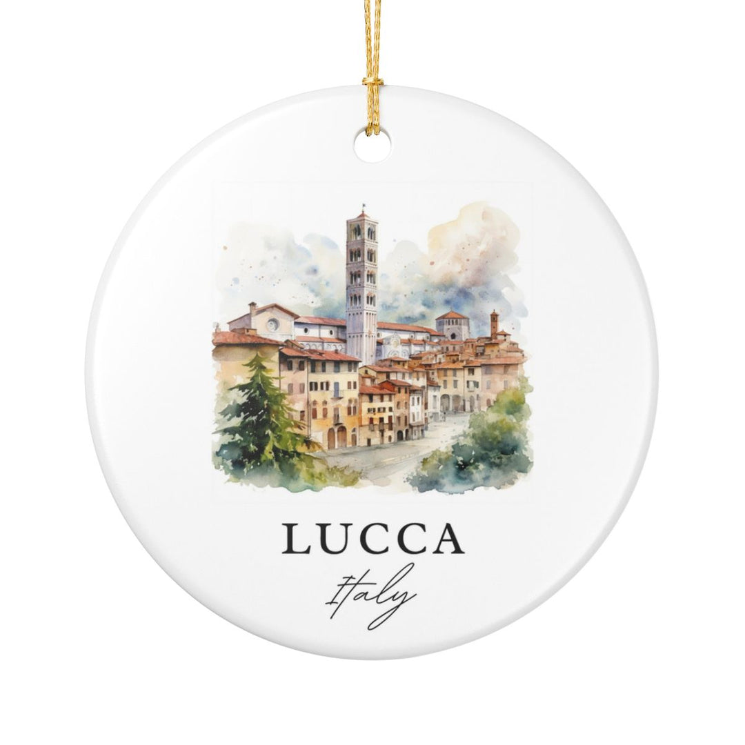 Lucca Italy Ornament: Unique Lucca Italy Souvenir, Lucca Italy Xmas Decor, and Authentic Lucca Italy Gift