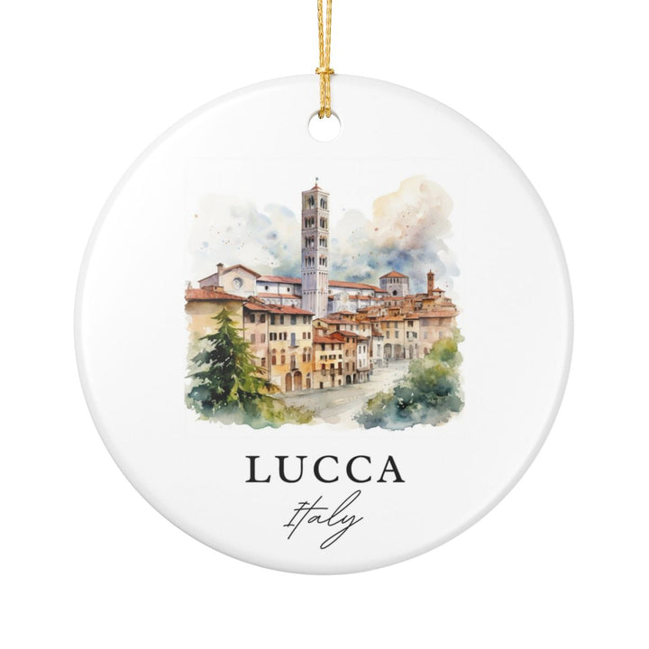Lucca Italy Ornament: Unique Lucca Italy Souvenir, Lucca Italy Xmas Decor, and Authentic Lucca Italy Gift