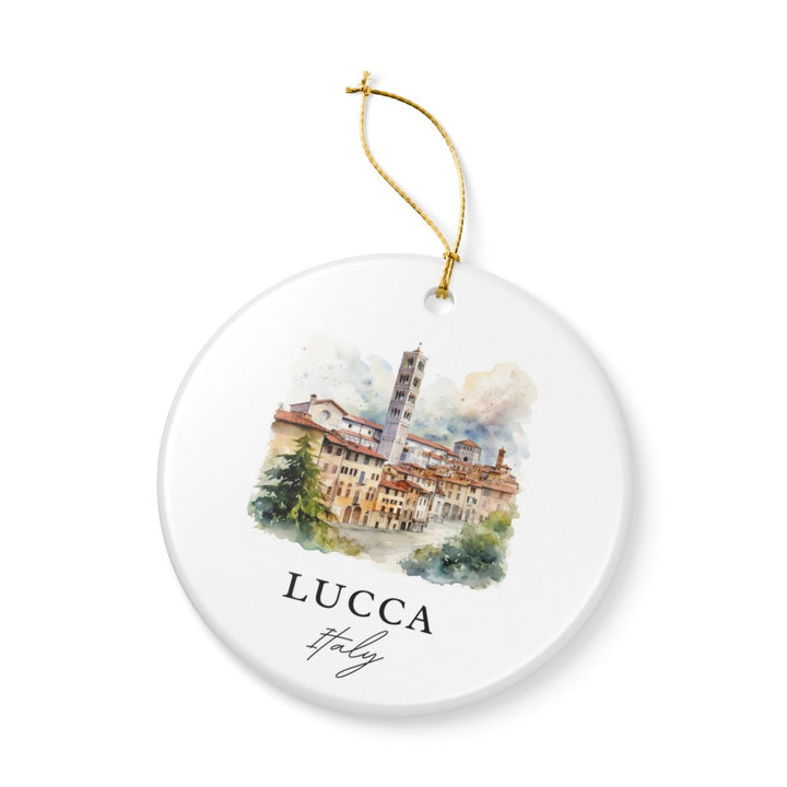 Lucca Italy Ornament: Unique Lucca Italy Souvenir, Lucca Italy Xmas Decor, and Authentic Lucca Italy Gift