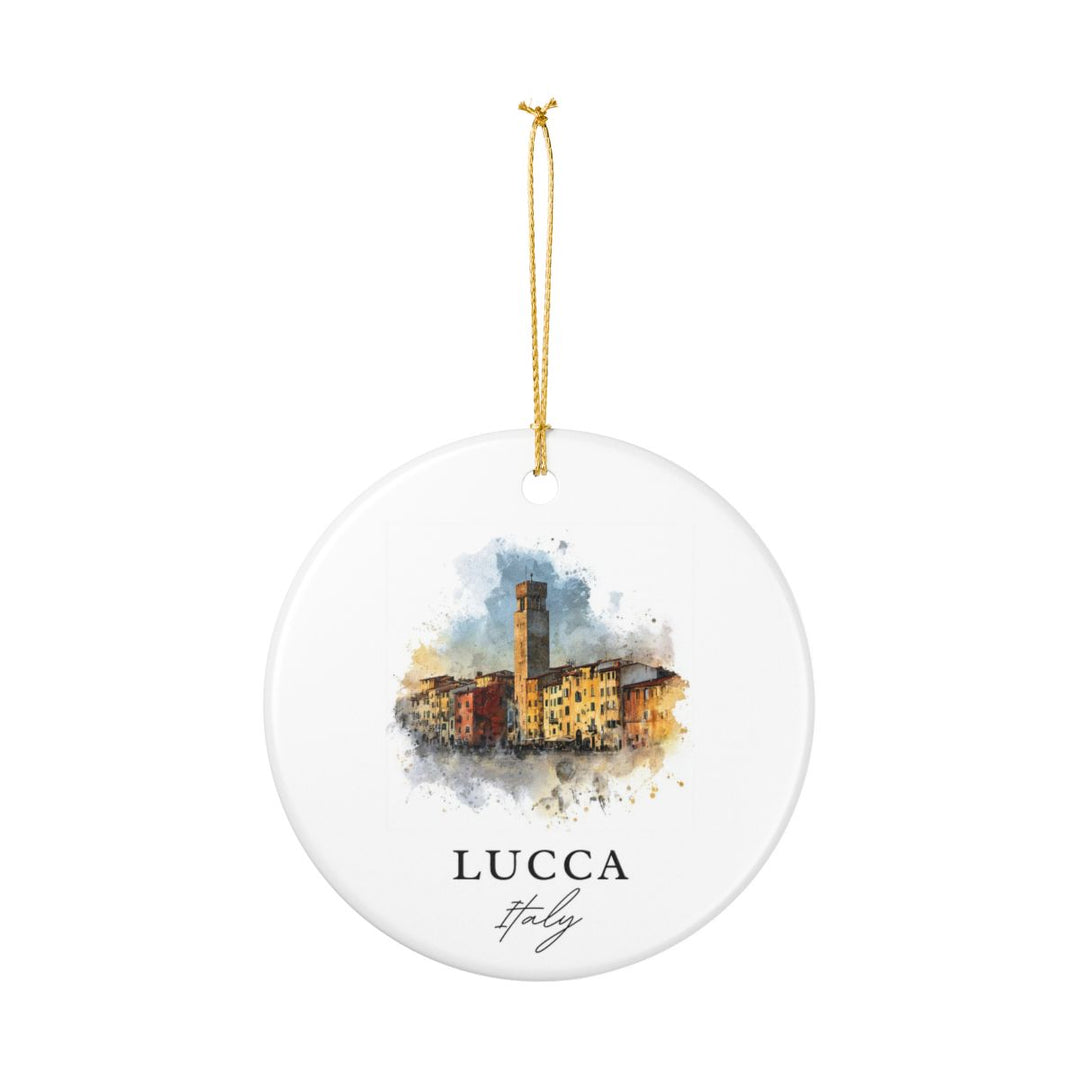 Lucca Italy Ornament: Unique Lucca Italy Souvenir, Lucca Italy Xmas Decor, and Authentic Lucca Italy Gift