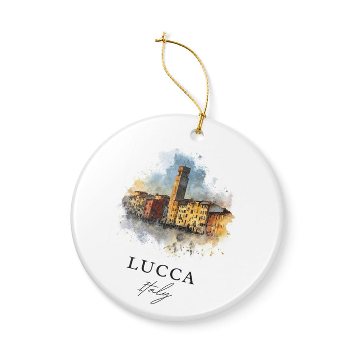 Lucca Italy Ornament: Unique Lucca Italy Souvenir, Lucca Italy Xmas Decor, and Authentic Lucca Italy Gift