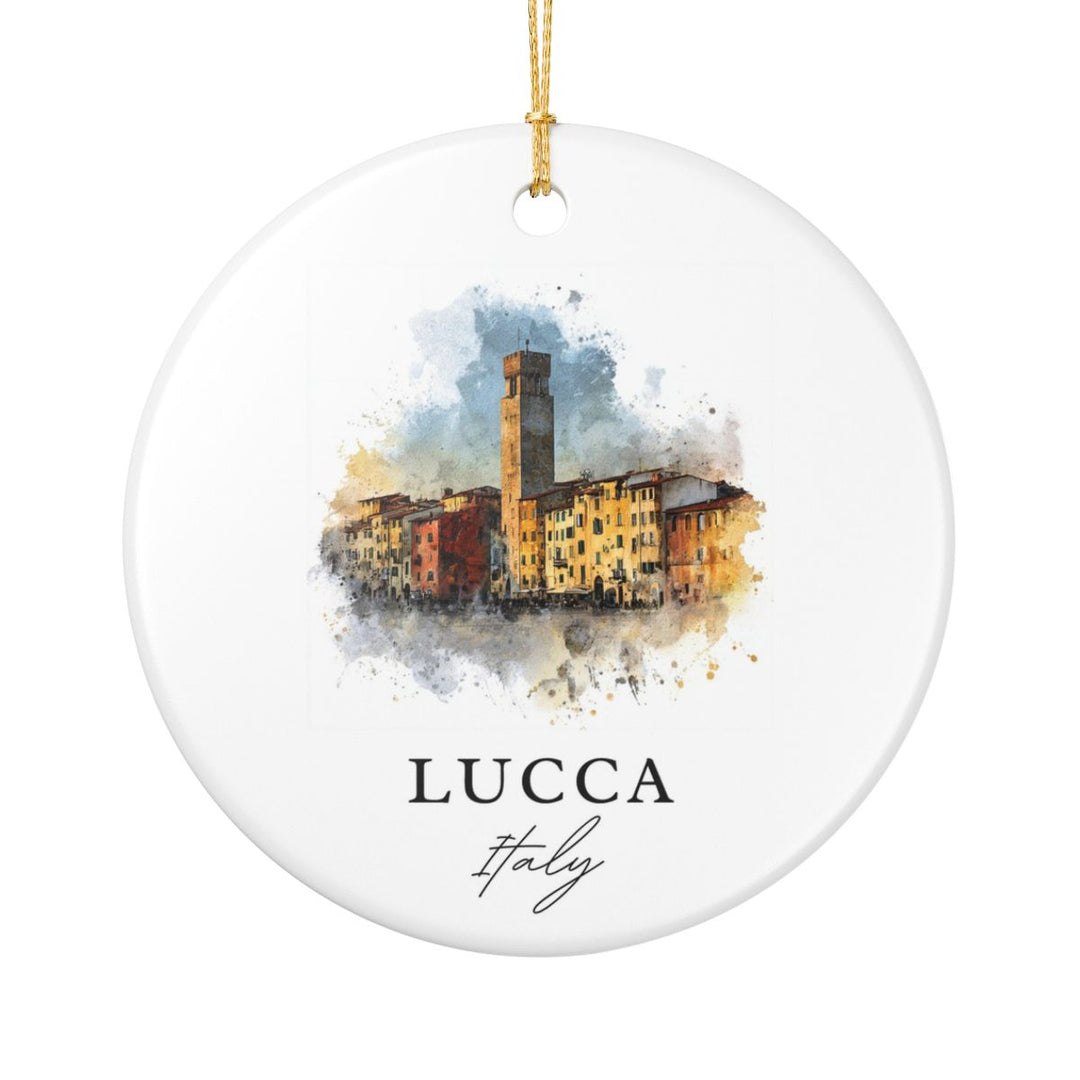 Lucca Italy Ornament: Unique Lucca Italy Souvenir, Lucca Italy Xmas Decor, and Authentic Lucca Italy Gift