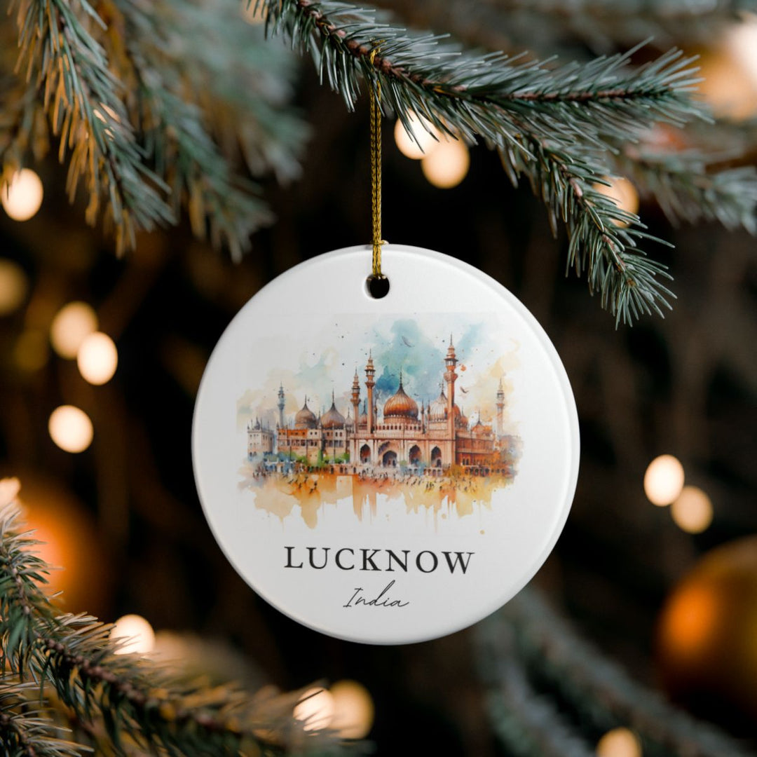 Lucknow India Ornament: Unique Lucknow Souvenir, Lucknow India Xmas Decor, and Authentic Lucknow Gift
