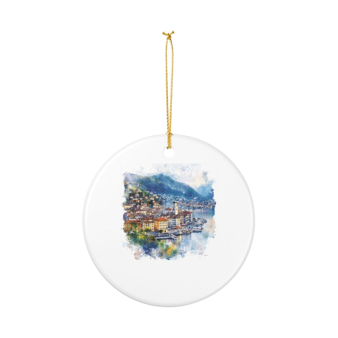 Lugano Switzerland Ornament: Unique Lugano Switzerland Souvenir, Lugano Switzerland Xmas Decor, and Authentic Lugano Switzerland Gift