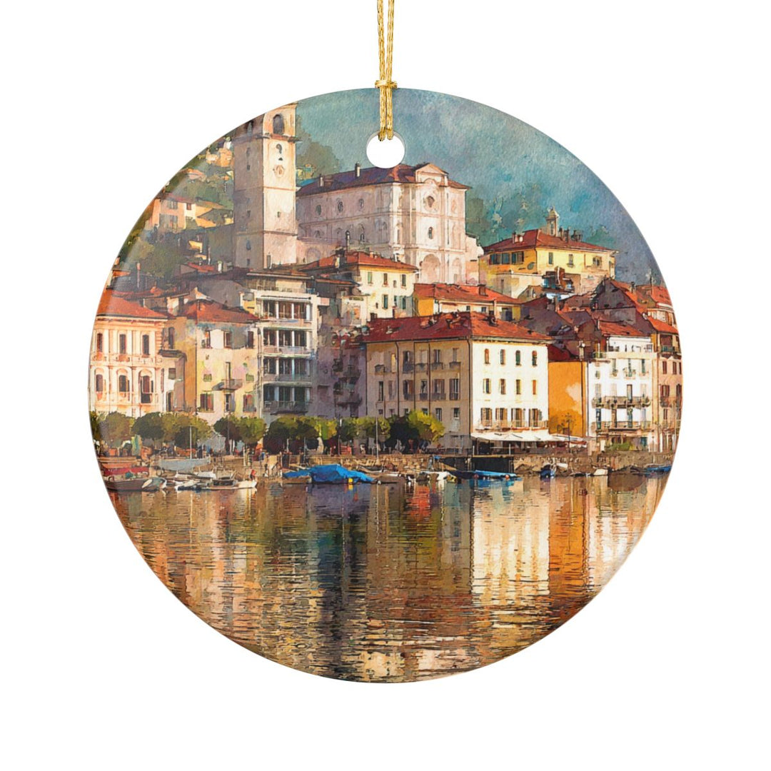 Lugano Switzerland Ornament: Unique Lugano Switzerland Souvenir, Lugano Switzerland Xmas Decor, and Authentic Lugano Switzerland Gift