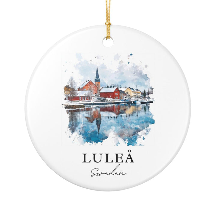 Lulea Ornament: Unique Lulea Souvenir, Lulea Xmas Decor, and Authentic Lulea Gift