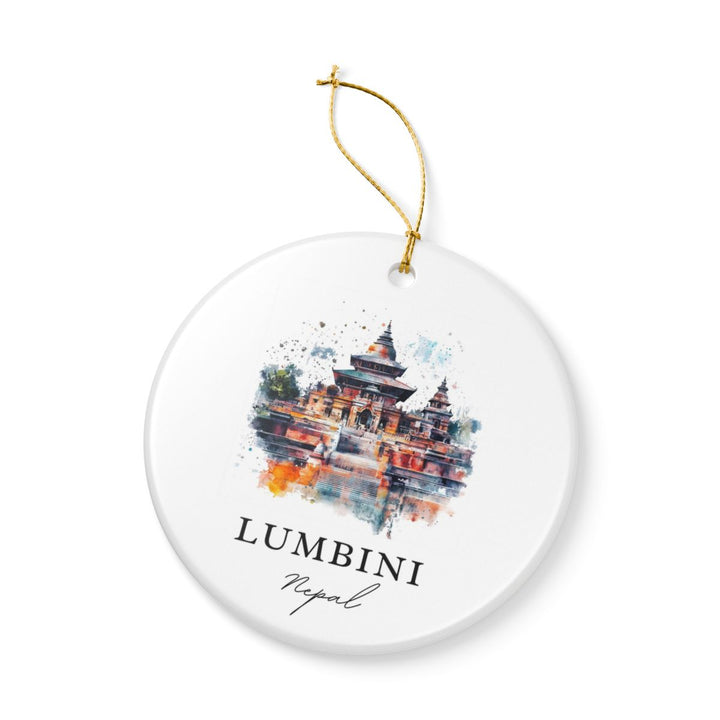 Lumbini Nepal Ornament: Unique Lumbini Souvenir, Lumbini Nepal Xmas Decor, and Authentic Lumbini Gift