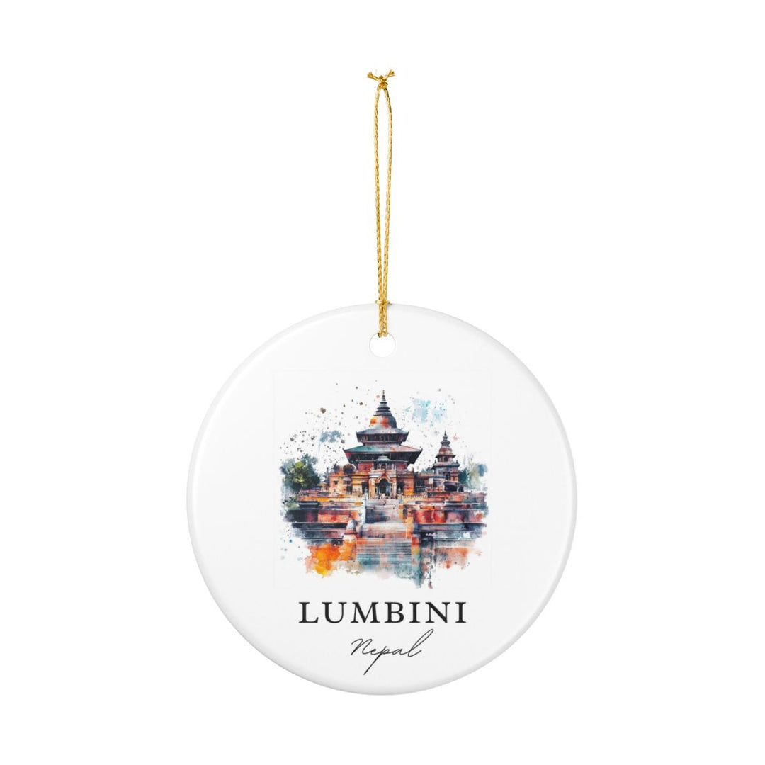 Lumbini Nepal Ornament: Unique Lumbini Souvenir, Lumbini Nepal Xmas Decor, and Authentic Lumbini Gift
