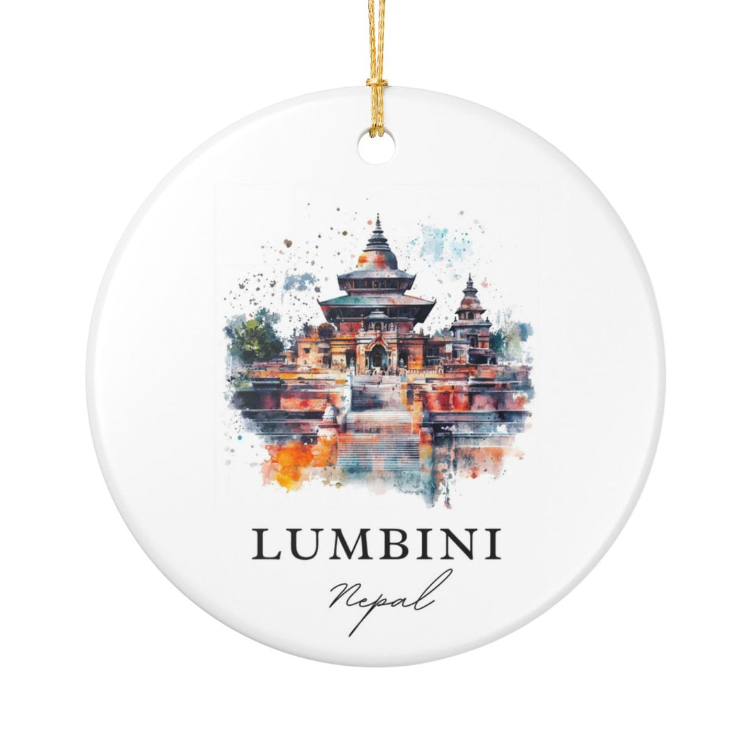 Lumbini Nepal Ornament: Unique Lumbini Souvenir, Lumbini Nepal Xmas Decor, and Authentic Lumbini Gift