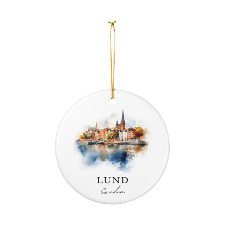 Lund Sweden Ornament: Unique Lund Sweden Souvenir, Lund Sweden Xmas Decor, and Authentic Lund Sweden Gift