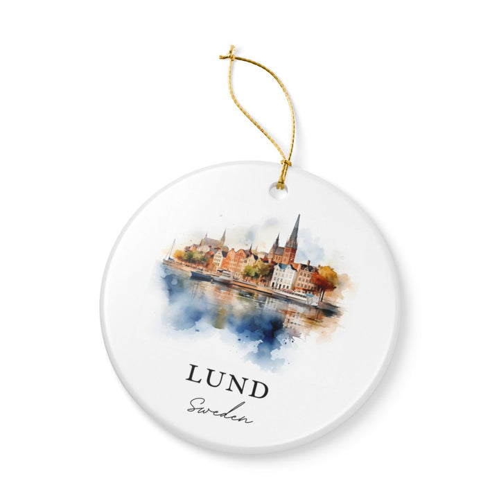 Lund Sweden Ornament: Unique Lund Sweden Souvenir, Lund Sweden Xmas Decor, and Authentic Lund Sweden Gift