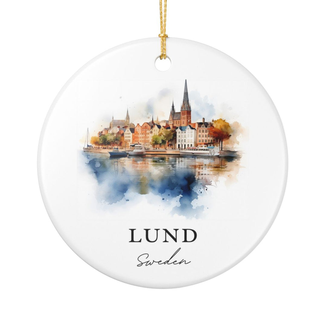 Lund Sweden Ornament: Unique Lund Sweden Souvenir, Lund Sweden Xmas Decor, and Authentic Lund Sweden Gift