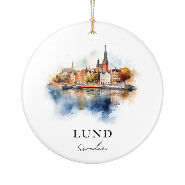 Lund Sweden Ornament: Unique Lund Sweden Souvenir, Lund Sweden Xmas Decor, and Authentic Lund Sweden Gift
