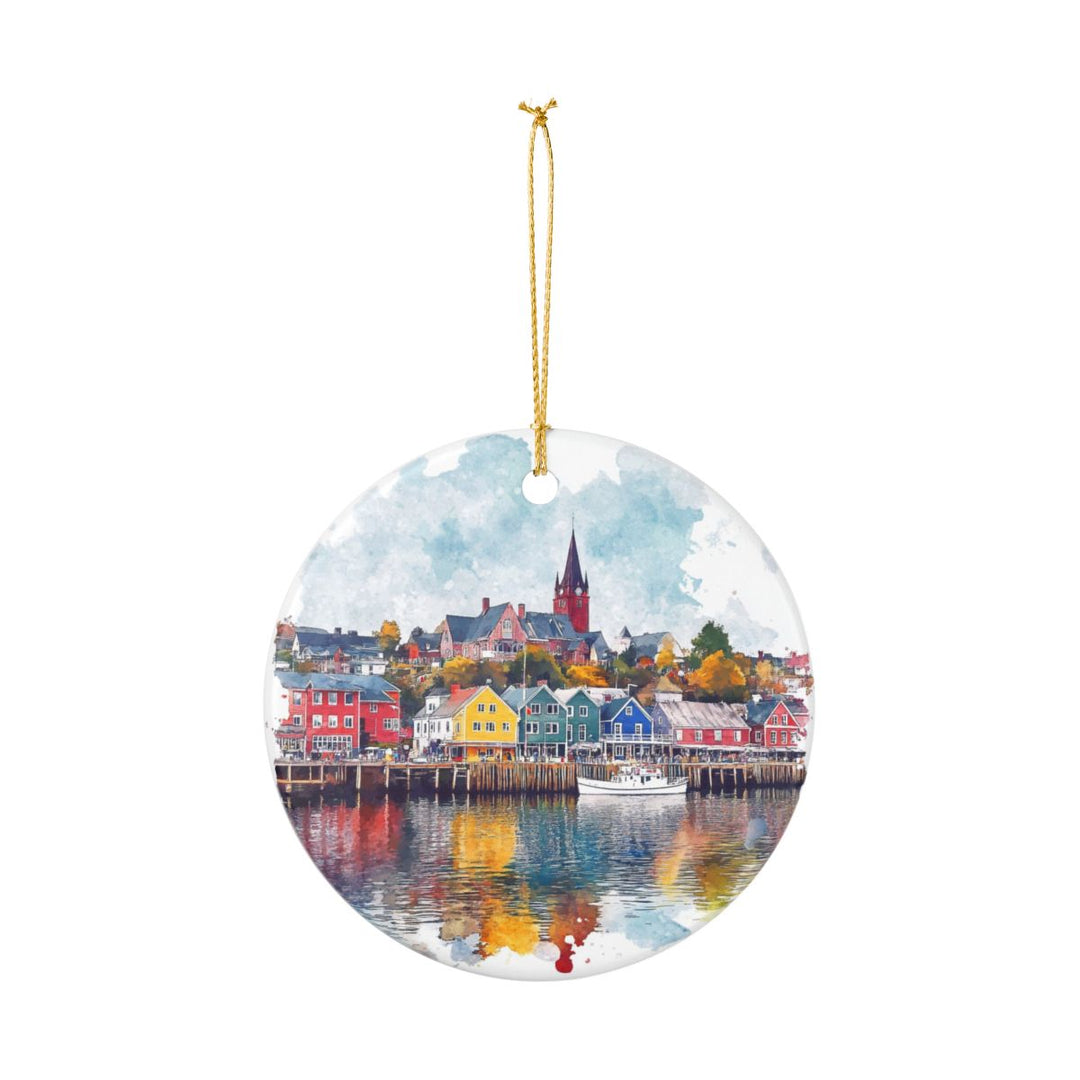 Lunenburg Ornament: Unique Lunenburg Souvenir, Lunenburg Xmas Decor, and Authentic Lunenburg Gift