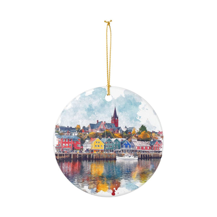 Lunenburg Ornament: Unique Lunenburg Souvenir, Lunenburg Xmas Decor, and Authentic Lunenburg Gift