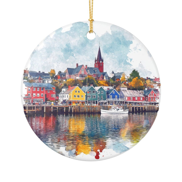 Lunenburg Ornament: Unique Lunenburg Souvenir, Lunenburg Xmas Decor, and Authentic Lunenburg Gift