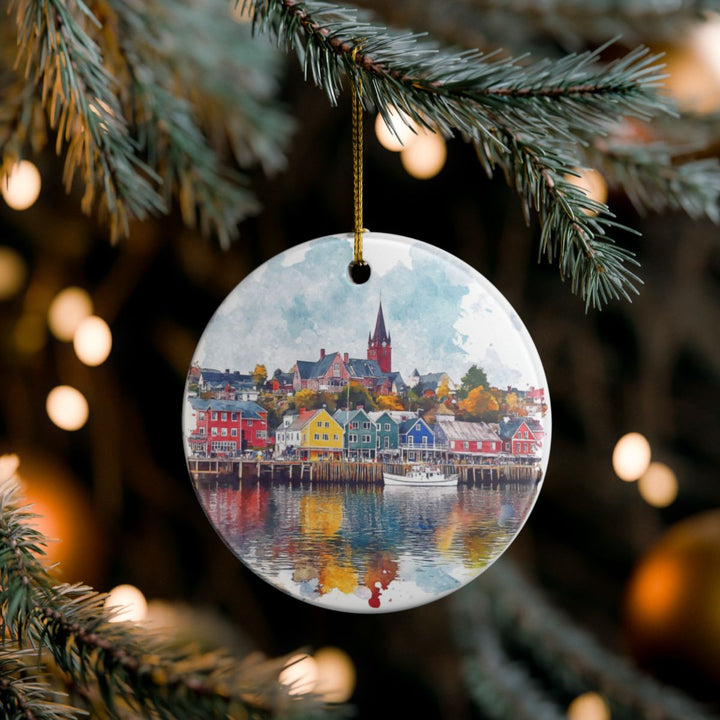 Lunenburg Ornament: Unique Lunenburg Souvenir, Lunenburg Xmas Decor, and Authentic Lunenburg Gift