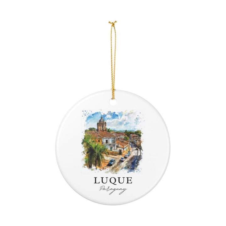 Luque Paraguay Ornament: Unique Luque Paraguay Souvenir, Luque Paraguay Xmas Decor, and Authentic Luque Paraguay Gift