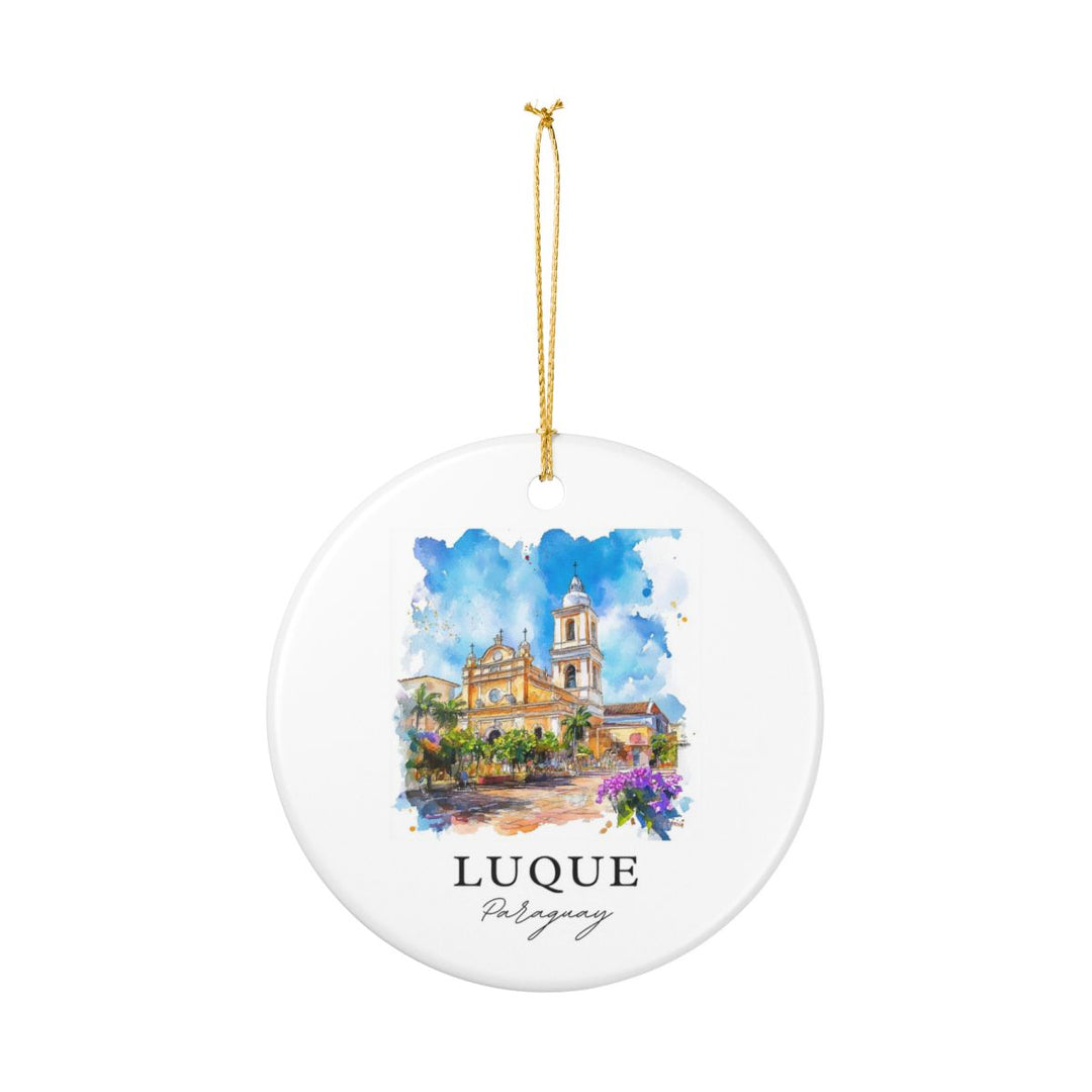 Luque Paraguay Ornament: Unique Luque Paraguay Souvenir, Luque Paraguay Xmas Decor, and Authentic Luque Paraguay Gift