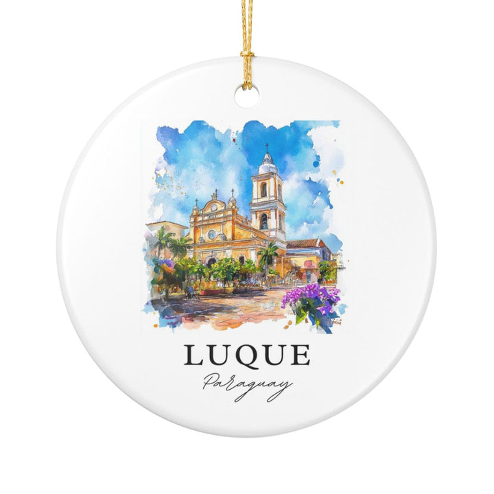 Luque Paraguay Ornament: Unique Luque Paraguay Souvenir, Luque Paraguay Xmas Decor, and Authentic Luque Paraguay Gift