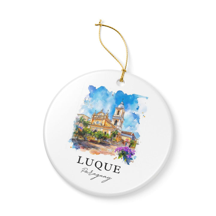 Luque Paraguay Ornament: Unique Luque Paraguay Souvenir, Luque Paraguay Xmas Decor, and Authentic Luque Paraguay Gift