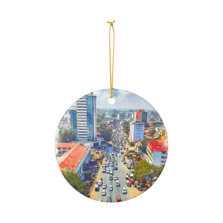 Lusaka Zambia Ornament: Unique Lusaka Zambia Souvenir, Lusaka Zambia Xmas Decor, and Authentic Lusaka Zambia Gift