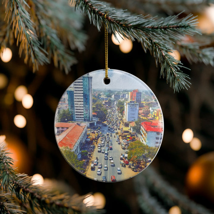 Lusaka Zambia Ornament: Unique Lusaka Zambia Souvenir, Lusaka Zambia Xmas Decor, and Authentic Lusaka Zambia Gift