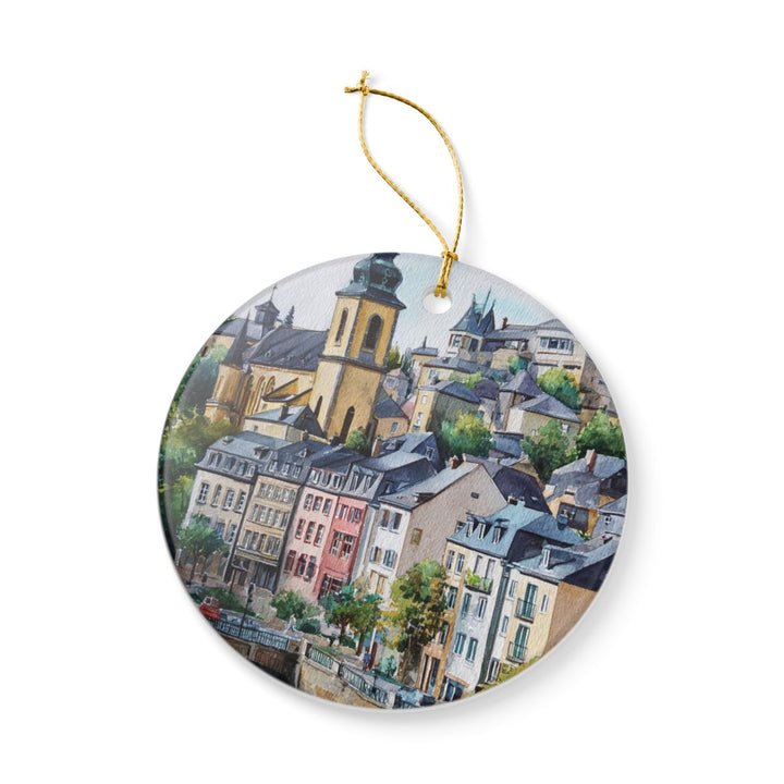 Luxembourg City Luxembourg Ornament: Unique Luxembourg City Souvenir, Luxembourg City Luxembourg Xmas Decor, and Authentic Luxembourg City Gift