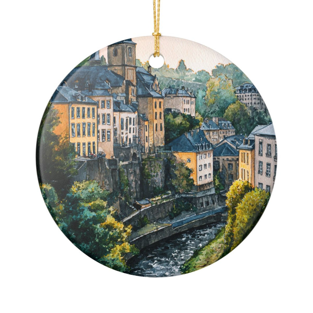 Luxembourg City Luxembourg Ornament: Unique Luxembourg City Souvenir, Luxembourg City Luxembourg Xmas Decor, and Authentic Luxembourg City Gift